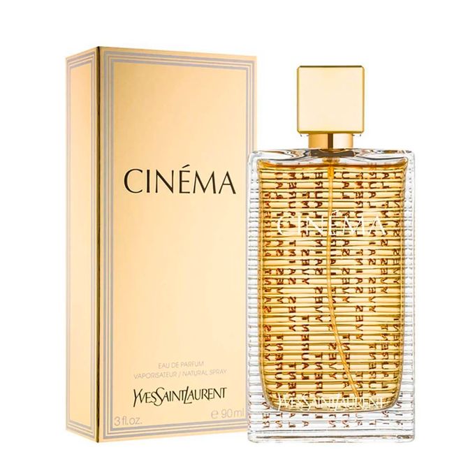 Cinema Perfume will make any woman feel like a glamorous star. The perfume contains romantic top notes such as clementine, almond tree blossoms, and cyclamen. Other notes that made "Cinema Perfume" a "must-have" are ambergris, white musk, vanilla, amaryllis, jasmine, and peony.  Know this fragrance and fall in love with the scent - a special perfume.