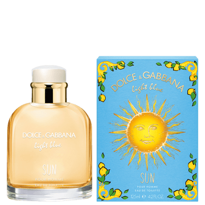 "Light Blue Sun" is a refreshing feminine fragrance by Dolce & Gabanna. It contains calm and peaceful top notes of coconut, citrusy lemon, tart green apple, and ozonic. Jasmine Rose and plumeria are the delicate heart of this sweet floral scent. Know this fragrance and fall in love with the scent - a special perfume.