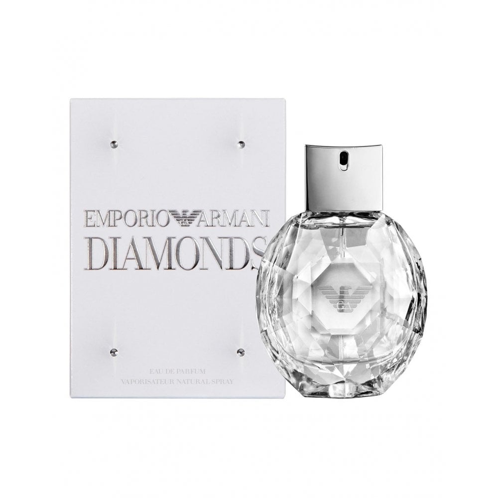 "Emporio Armani Diamonds" is a feminine gourmand floral fragrance with top notes of lychee and raspberry, core notes of rose, freesia, and lily of the valley, and base notes of vetiver, cedarwood, patchouli, and vanilla.  Know this fragrance and fall in love with the scent - a special perfume.