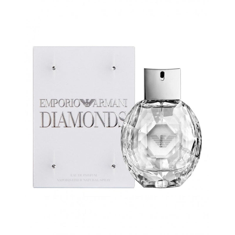 "Emporio Armani Diamonds" is a feminine gourmand floral fragrance with top notes of lychee and raspberry, core notes of rose, freesia, and lily of the valley, and base notes of vetiver, cedarwood, patchouli, and vanilla.  Know this fragrance and fall in love with the scent - a special perfume.