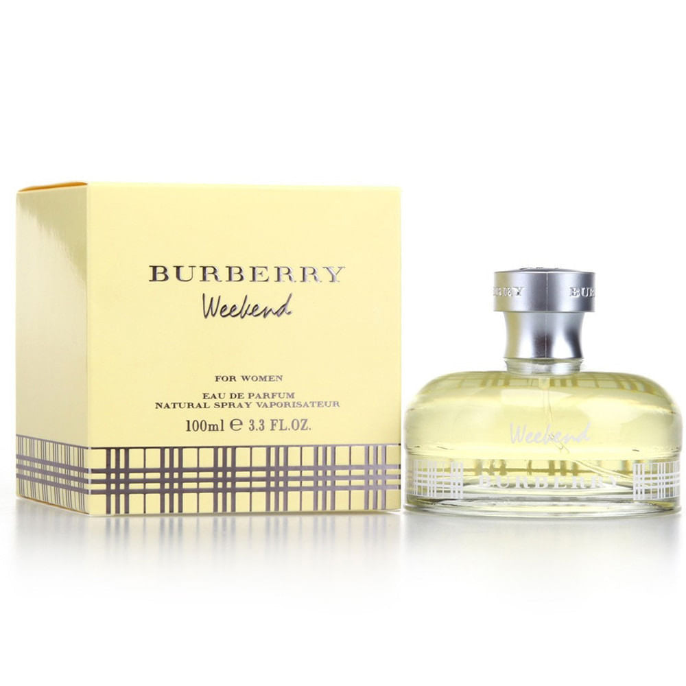 Burberry's "Weekend" Perfume was launched by Burberry in 1997, and it falls into the category of exciting floral aromas. This feminine smell is a mixture of soft peach, apricot, marigold, sandalwood, vanilla, and musk. It's perfect for the day.  Know this fragrance and fall in love with the scent - a special perfume.