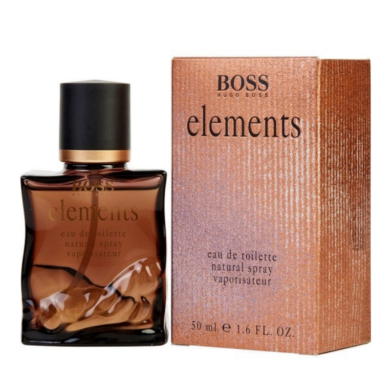 "Elements" is a 1993 masculine fragrance by Hugo Boss. It contains a fresh, piquant, lavender, and amber scent with a blend of tangerine, bergamot, soft flowered middle notes, and it ends with musk and scented woods.  Know this fragrance and fall in love with the scent - a special perfume.