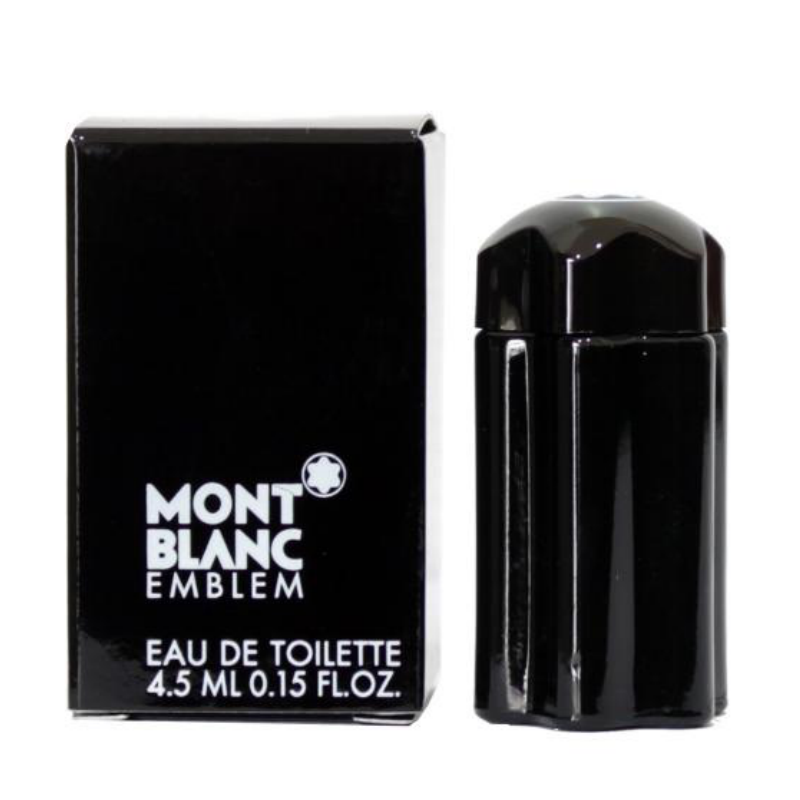 "Montblanc Emblem" is the ideal masculine fragrance for a dinner date, the movies, or after long hours of training. This refreshing scent blends notes of clary sage, grapefruit, cardamom, cinnamon, and frosty violet leaf. This is a miniature.  Know this fragrance and fall in love with the scent - a special perfume.