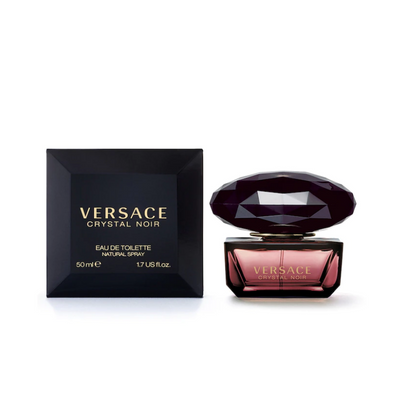 "Crystal Noir" is an alluring, desirable yet lovely feminine fragrance by Versace that blends gardenia, peony, amber, sandalwood, orange blossom. This refined amber-floral perfume can make any lady feel elegant.  Know this fragrance and fall in love with the scent - a special perfume.