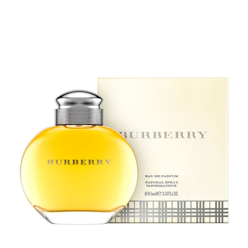 Burberry by Burberry has a stimulating, oriental flower-patterned scent. This feminine aroma combines peach, apricot, sandalwood, cedar, amber, and musk. Although Burberry released it in 1995, it is a modern yet classic perfume perfect for your Daytime activities.  Know this fragrance and fall in love with the scent - a special perfume.