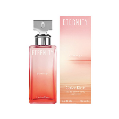 It is summer the entire year with the female version of "Eternity Summer". This unmistakable scent is an unusual blend of water lily, peony, gardenia floral notes with a seductive and smooth musk and light forested base. De-stress with graphic notes of pear, watermelon, mandarin, and green bamboo leaves for a pure, reinvigorated scent.  Know this fragrance and fall in love with the scent - a special perfume.