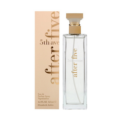 "5th Avenue After Five" is a refreshing, flowery fragrance for women created in 1996  by Elizabeth Arden. This wonderful perfume includes a blend of magnolia, lilac, mandarin, peach, nutmeg, sandalwood, and vanilla. Fall in love with this scent.