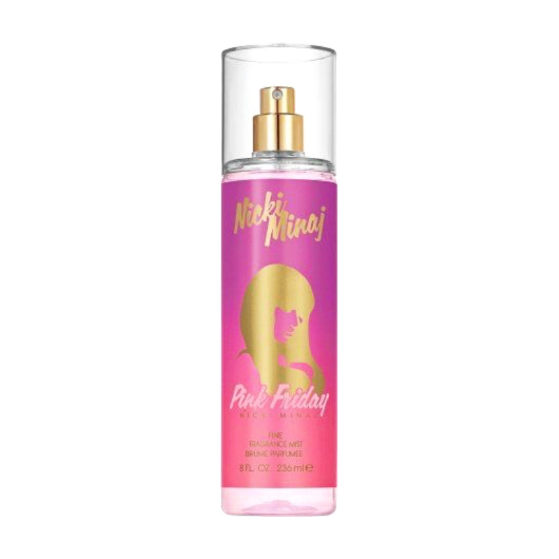"Pink Friday" is a rich and decadent fragrance for women introduced in 2012 by Elizabeth Arden and Nicki Minaj. It features opening hints of Italian mandarin, star fruit, and blackberry. It also contains the lotus core and ends with sweet vanilla.  Know this body mist and fall in love with the scent - a special perfume