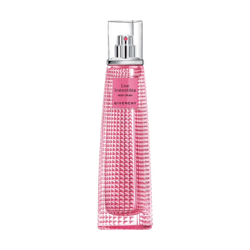 "Live Irresistible Rosy Crush" is a Givenchy Cyprus floral fragrance for women. Awakens the spontaneous, fun woman with irresistible charm. It is an outbreak of freshness and vivacity. It contains a vibrant blend of pink berries and goji berries, plus the refinement of patchouli and the allure of musk. It is the perfume of the free, optimistic, and naturally refined woman.  Know this fragrance and fall in love with the scent - a special perfume.