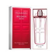 Red Door Aura Perfume by Elizabeth Arden, This luminous and luxurious fragrance was inspired by the original red door fragrance. The top notes include raspberry and italian bergamot. The middle notes consist of rose and jasmine.  Know this fragrance and fall in love with the scent - a special perfume.
