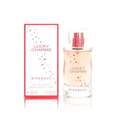 "Lucky Charms" is a 2004 feminine fragrance by the design house of Givenchy. It contains a lovely floral-fruity scent with a musky background that, although it isn't too strong, it's enough to leave a mark.  Know this fragrance and fall in love with the scent - a special perfume.