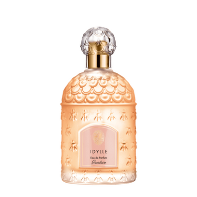 "Idylle," made in 2009 by Guerlain and perfumer Thierry Wasser, is a contemporary variation of the heritage of Guerlain's traditional feminine fragrances. This gentle, light, young perfume will please ladies who appreciate romantic flowery aromas. Its notes contain rose, muguet, lilas, pivoine, freesia, jasmin.  Know this fragrance and fall in love with the scent - a special perfume.