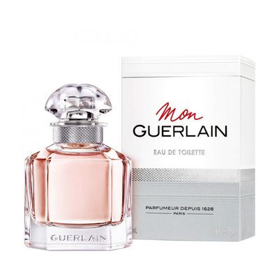 "Mon Guerlain"  is a relaxing, oriental, woody feminine fragrance by Guerlain, created in partnership with perfumers Thierry Wasser and Delphine Jerk and launched in 2017. It blends lavender, Mandarin Orange, Bergamot, Jasmine Sambac, Orange Blossom, Ylang-Ylang, Tahitian Vanilla, Caramel, Orris, Violet, and Benzoin.  Know this fragrance and fall in love with the scent - a special perfume.