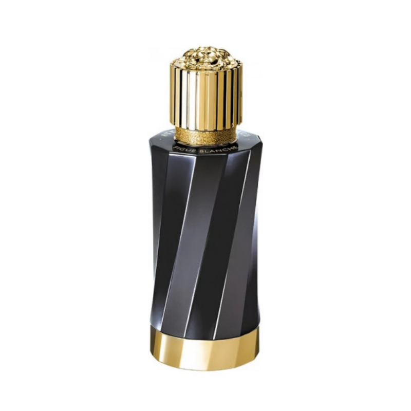 "Figue Blanche" is a fruity floral unisex fragrance designed by Versace. It blends fig, mandarin orange, bergamot, neroli, jasmine, and rose. The scent comes inside a beautiful black bottle with a golden cap.  Know this fragrance and fall in love with the scent - a special perfume.