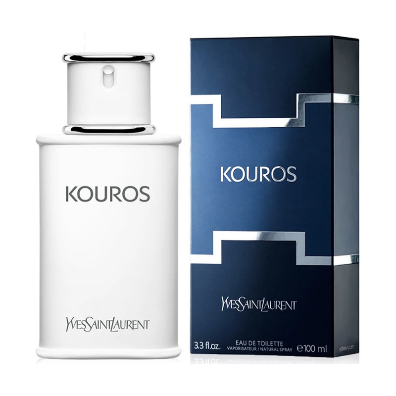 Kouros Eau de Toilette by Yves Saint Laurent, Launched by the design house of Yves Saint Laurent in 1981, kouros is classified as a luxurious, spicy, lavender, amber fragrance. This masculine scent possesses a blend of grass, cloves, jasmine, rose, and coriander. A touch of vanilla and honey accompanies her.  Know this fragrance and fall in love with the scent - a special perfume.
