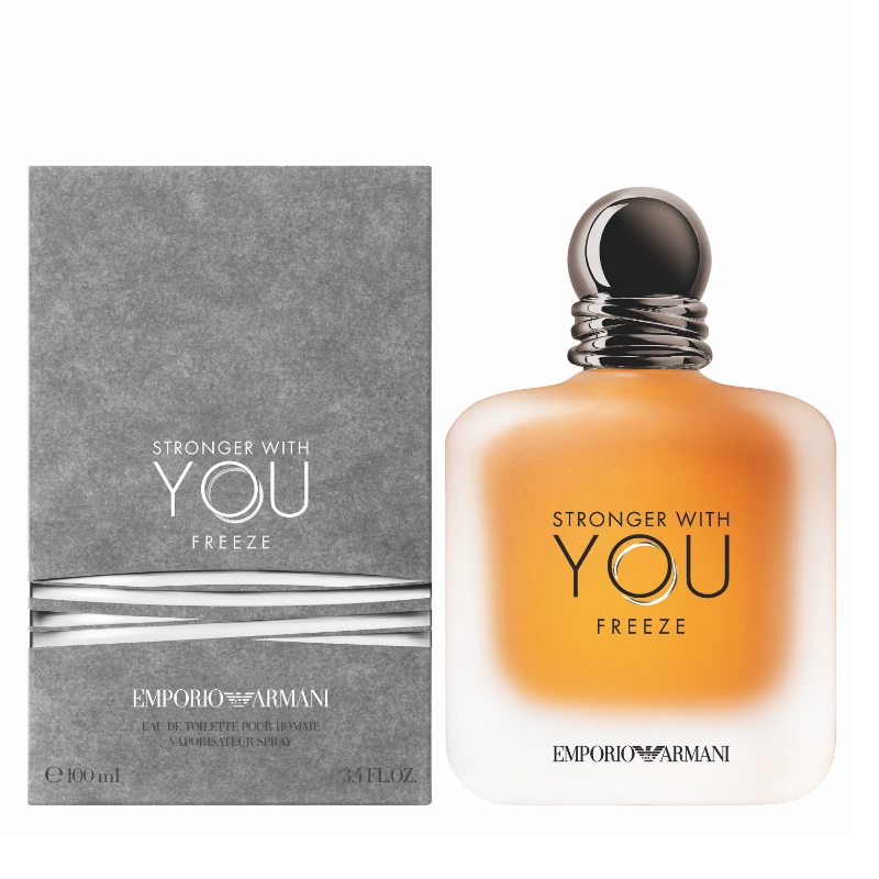 "Stronger With You Freeze" is a masculine fragrance for day and night. It is intricate and remarkable. The fruity opening is of apple, lime, ginger, and mandarin orange, while the core notes of lavender, sage, cardamom, and geranium convey herbal harmonies.  Know this fragrance and fall in love with the scent - a special perfume.