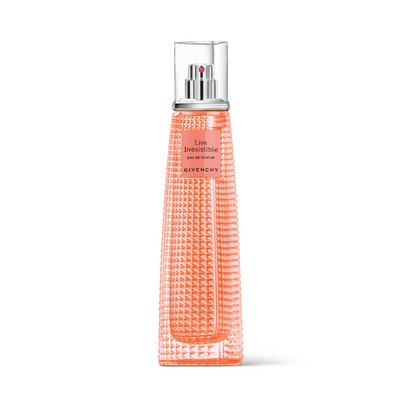 "Live Irrésistible" is a 2015 perfume by Givenchy, and it's part of the "Very Irresistible" collection. "Live Irrésistible" has a fierce fruity floral scent with a tangy touch. It mixes fruits, blossoms, and herbs.  Know this fragrance and fall in love with the scent - a special perfume.