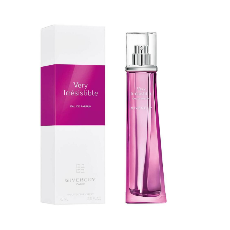 "Very Irresistible" is a highly feminine perfume by Givenchy in collaboration with perfumers Dominique Ropion, Sophie Labbe, and Carlos Benaim. This genuinely attractive bouquet consists of five roses mixed with fresh anise and cassia and lemon verbena harmony.  Know this fragrance and fall in love with the scent - a special perfume.