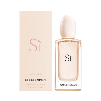 "Armani Sí"  is an alluring mix of feminine and refined fragrances that capture the attention of women of all ages. It blends the debauchery of blackcurrant nectar, the grace of contemporary chypre, and the warmth of musky white wood harmony.   Know this fragrance and fall in love with the scent. A special perfume.