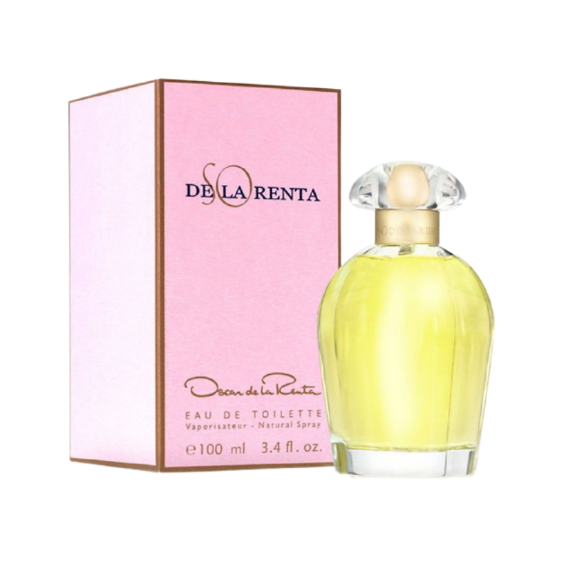 "So De La Renta" is a refreshing, flowery, feminine fragrance launched by Oscar De La Renta in 1997. This delicate perfume contains a mix of fruits and exotic woods, followed by gardenia and vanilla.  Know this fragrance and fall in love with the scent - a special perfume.