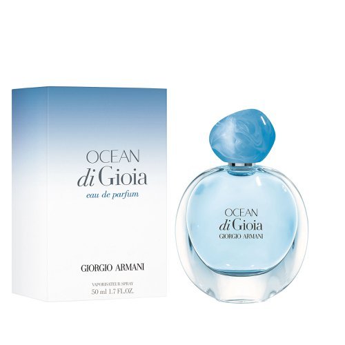 "Ocean Di Gioia" is an uplifting aquatic fruity floral fragrance for women by Giorgio Armani. It is a 2020 addition to the famous "Gioia" collection. "Ocean Di Gioia." Sonia Constant and Marypierre Julien are the perfumers of this incredible fragrance.  Know this fragrance and fall in love with the scent - a special perfume.