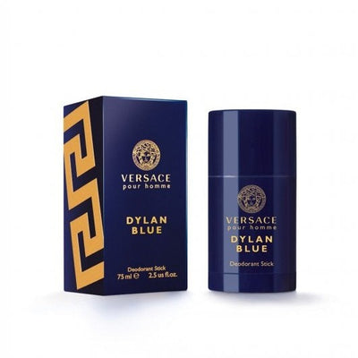 "Versace Pour Homme Dylan Blue" is a famous masculine fragrance that provides a soft harmony of citrus, zesty, and musk accords, making a perfect day-to-day fragrance. The top notes are water, grapefruit, fig, and bergamot, followed by a mix of floral and woodsy violet leaf, papyrus, patchouli, black pepper, and ambroxan.  Know this deodorant stick and fall in love with the scent - a special perfume.