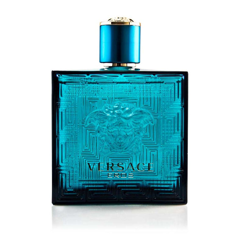 "Versace Eros" is a rich fragrance for distinctive gentlemen. This fresh woody scent has a classic oriental feeling that is bold and adventurous, featuring a hint of mint oil, green apple, and Italian lemon with unique notes of geranium flowers and Venezuelan ambroxan in a juicy, luscious mixture that sticks to your body throughout the day.  Know this fragrance and fall in love with the scent - a special perfume.